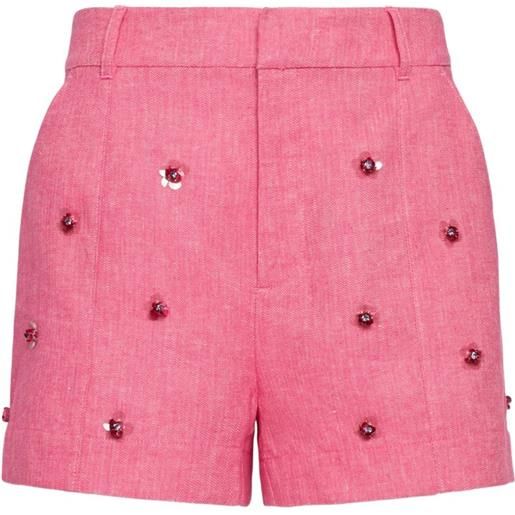 Cinq A Sept shorts wildflower paillette - rosa