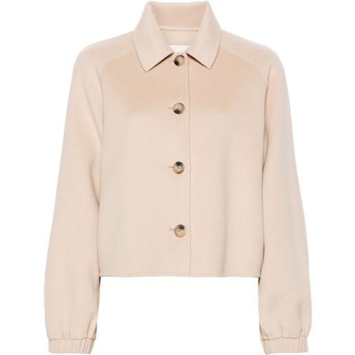 Claudie Pierlot giacca con colletto a camicia - toni neutri