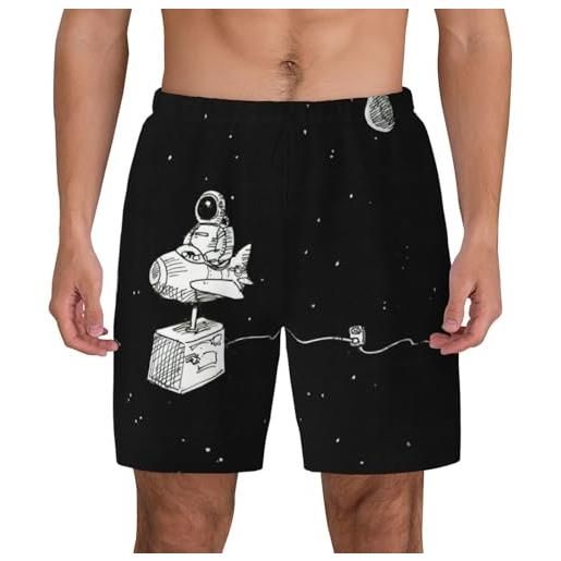 Ducomi Joe Costume Da Bagno Uomo, Pantaloncini Mare E Piscina Con Tasca Posteriore E Fodera Interna Pantaloncino Elastico Aderente Nuoto Beach Volley Spiaggia Asciuga Rapida Navy M 115570557