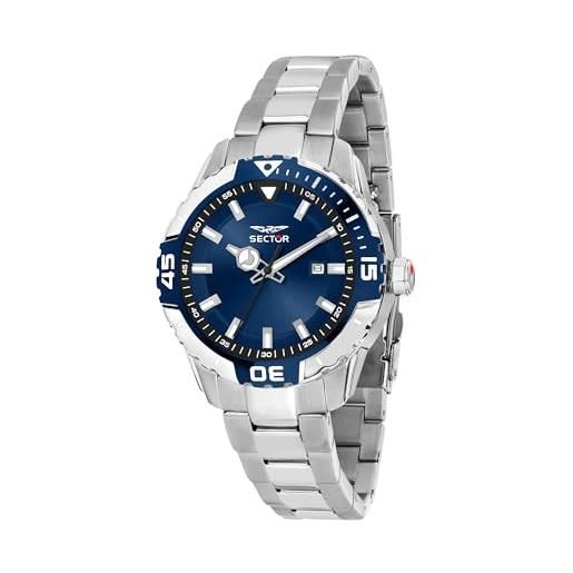 SECTOR 790 OROLOGIO UOMO R3273636001 ACCIAIO CERAMICA 42mm LIST 299€ SOTTOCOSTO