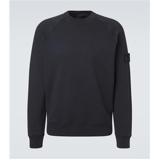 Stone Island felpa compass in jersey di cotone