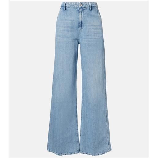 7 For All Mankind jeans a gamba larga in cotone e lino