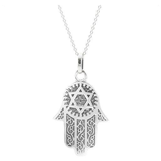 COLLANA DORATA CUORE occhio cerchio di fatima provvidenza *StarRose