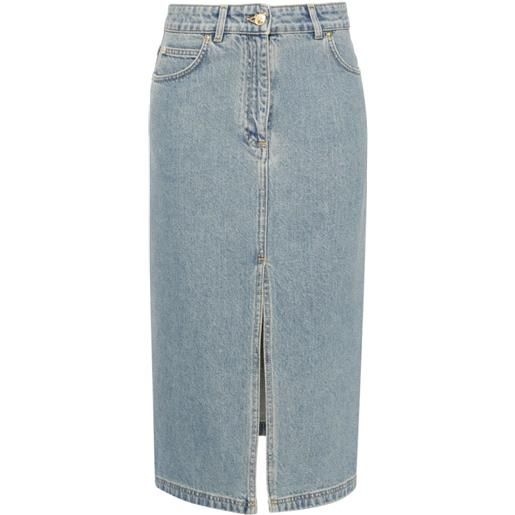 Moschino gonna midi teddy bear - blu
