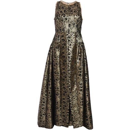 Baruni abito da sera coneflower - nero