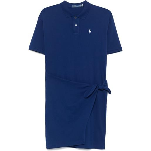 Polo Ralph Lauren abito corto drappeggiato - blu