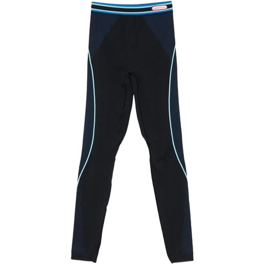 Casablanca leggings con logo - blu