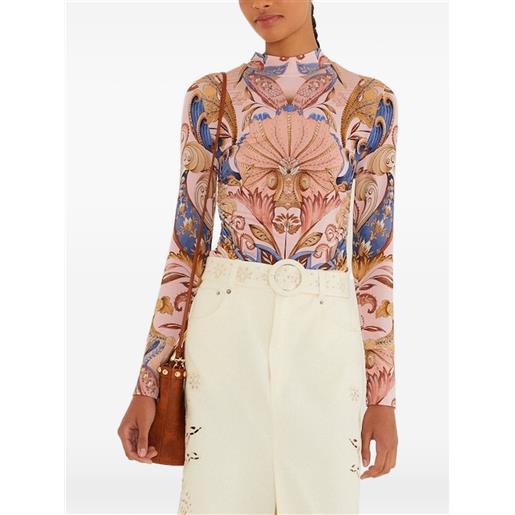 FARM Rio blusa con stampa - rosa