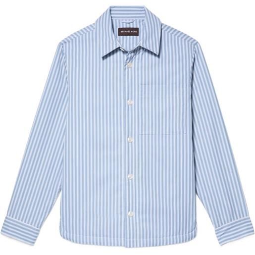 Michael Kors giacca-camicia a righe - blu