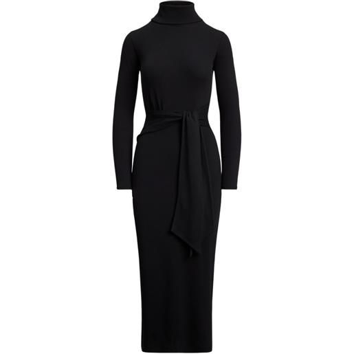 Lauren Ralph Lauren chemisier midi con nodo in vita - nero