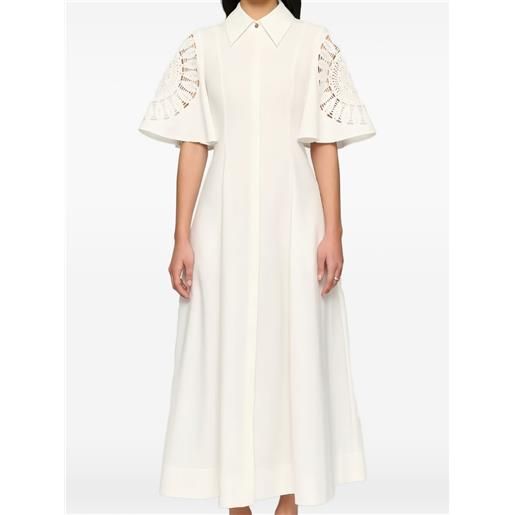 CLEA abito valentina midi - bianco