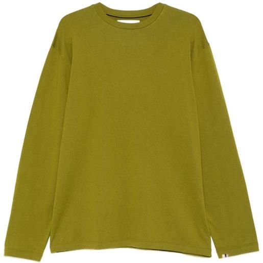 extreme cashmere t-shirt rock a maniche lunghe - verde