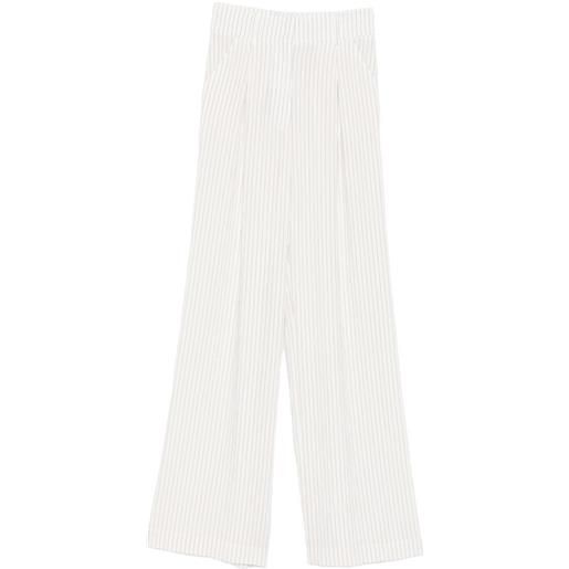 Patrizia Pepe pantaloni a righe - bianco