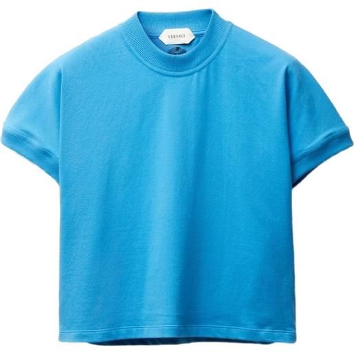 Versace top con maniche corte - blu
