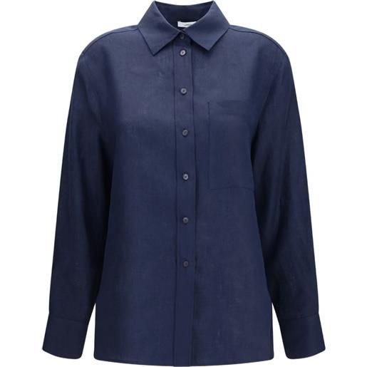 Lardini camicia con taschino - blu