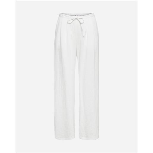 Only ita linen wide l32 w - pantalone - donna - bianco