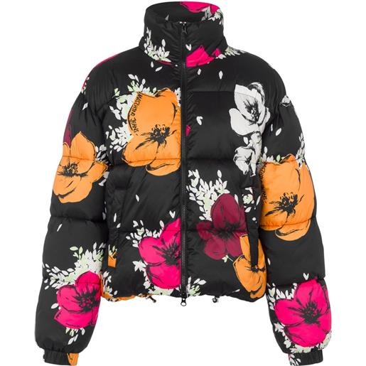 MOSCHINO JEANS piumino a fiori - nero