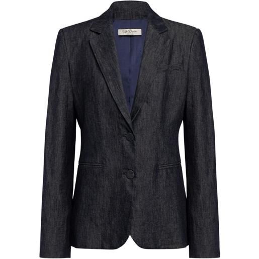 DONDUP single-breasted denim blazer - blu
