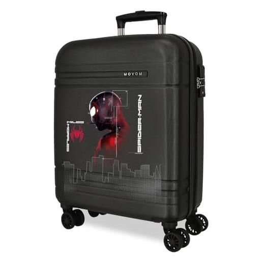 Marvel joumma Marvel spiderman technology valigia da cabina nera 40 x 55 x 20 cm rigida abs chiusura tsa 37l 2,8 kg 4 ruote doppie