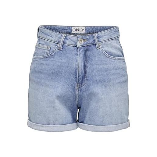 ONLY pantaloncini da donna in jeans onljosephine a vita alta, taglio normale
