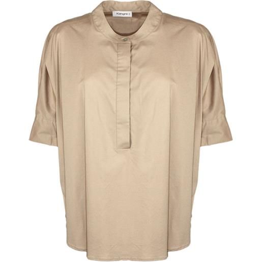 Kangra blusa a maniche corte - toni neutri
