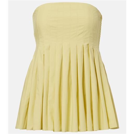 Proenza Schouler white label â top avine in cotone plissã©