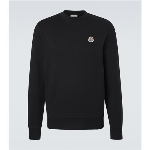 Moncler felpa archivio in jersey di cotone