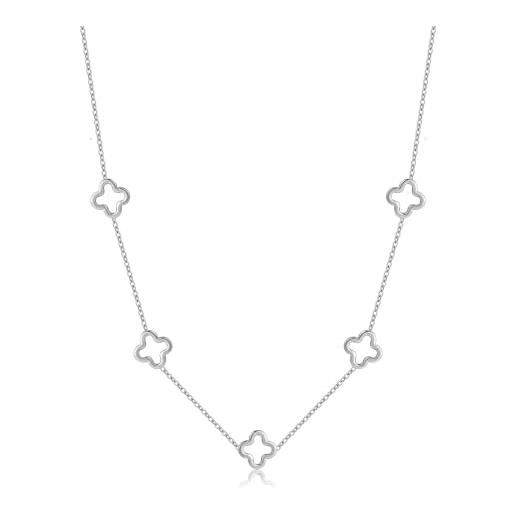 Philip Jones Bracciale A Catena A Foglia Placcato Oro Con Cristalli Zircondia - Ipoallergenico, Regalo In Sacchetto
