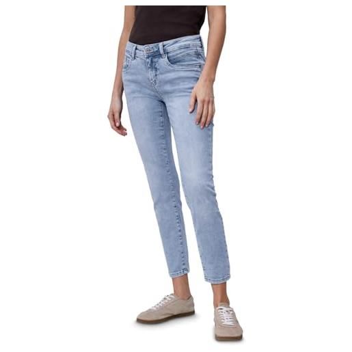 Street One jeans slim leg light blue random wash 26
