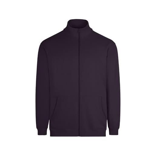 Mukua sz270u cooper;Felpa unisex cerniera;Colore dark plum;Taglia 4xl, prugna scuro, 4xl