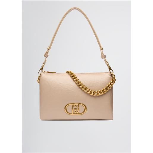 Liu jo borsa lapuffy grande, sabbia scuro