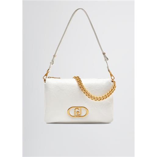 Liu jo borsa lapuffy grande, bianco