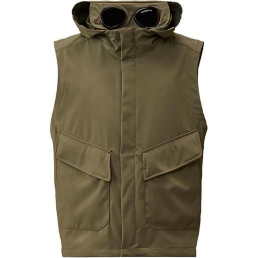 C.P. Company gilet shell-r goggle - verde