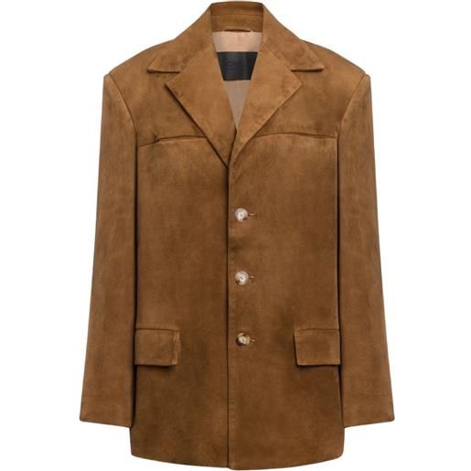DONDUP giacca in pelle - marrone