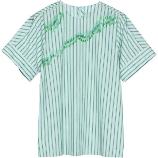 3.1 Phillip Lim top con ricamo astratto - blu
