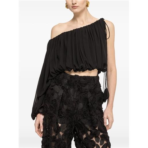 NISSA top asimmetrico - nero
