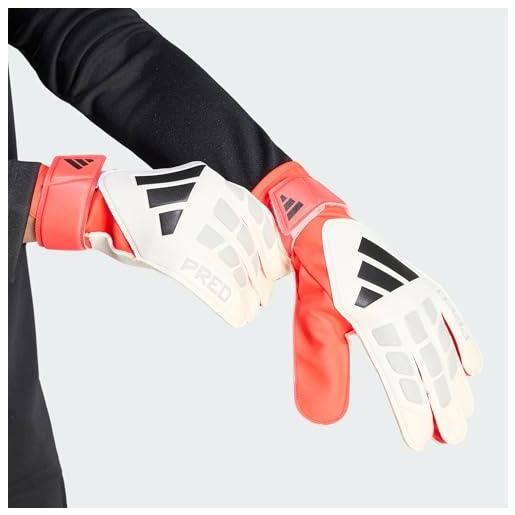 adidas mixte predator goalkeeper glove training, white/lucid red/black, 7