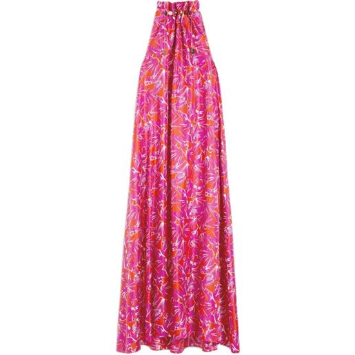 Max Mara abito lungo a fiori - rosa