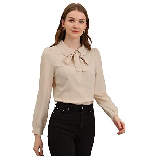 Timeson - Camicetta casual da donna in chiffon con scollo a V e maniche - Verde - XL