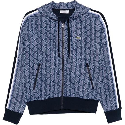 Lacoste giacca con monogramma - blu
