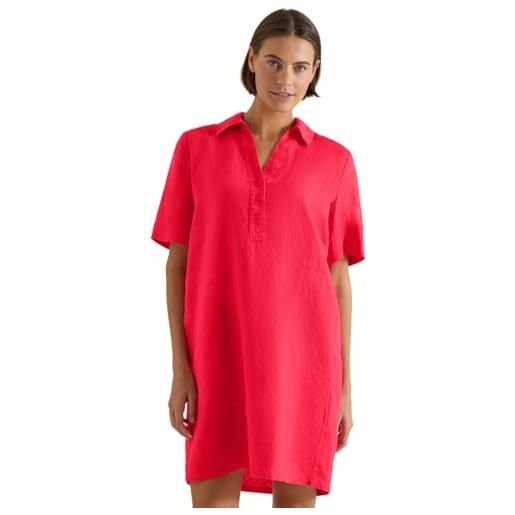 Cecil abito in lino tinta unita fresh red xs