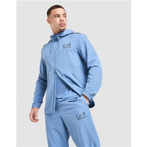 EA7 Emporio Armani mens EA7 Emporio Armani felpa con cappuccio full zip ventus - blu, blu