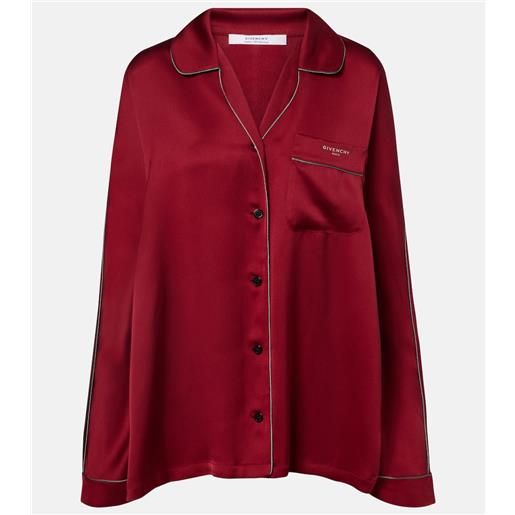Givenchy camicia in raso di seta