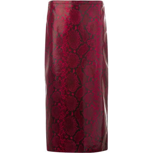 Rochas gonna longuette - rosso
