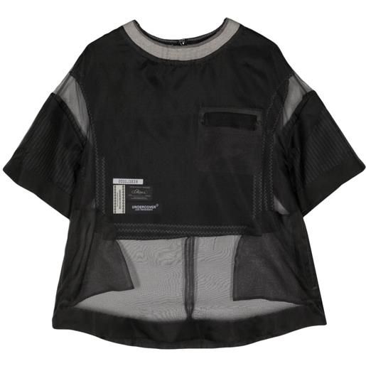Undercover t-shirt con inserti - nero