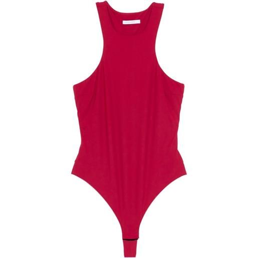 Patrizia Pepe body con scollo olimpionico - rosso