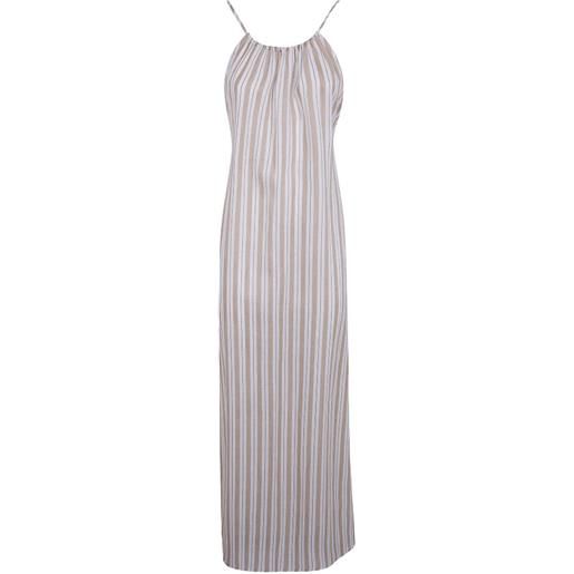 Semicouture striped halterneck dress - toni neutri