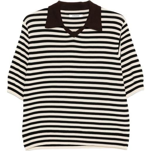 Cordera t-shirt a righe - toni neutri