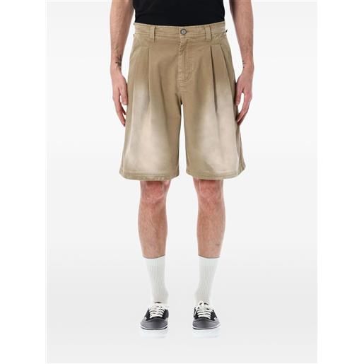 ERL shorts con effetto schiarito - toni neutri