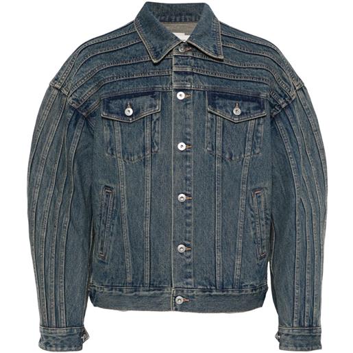 Feng Chen Wang giacca denim - blu